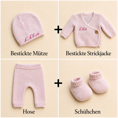 Besticktes Strick-Set
