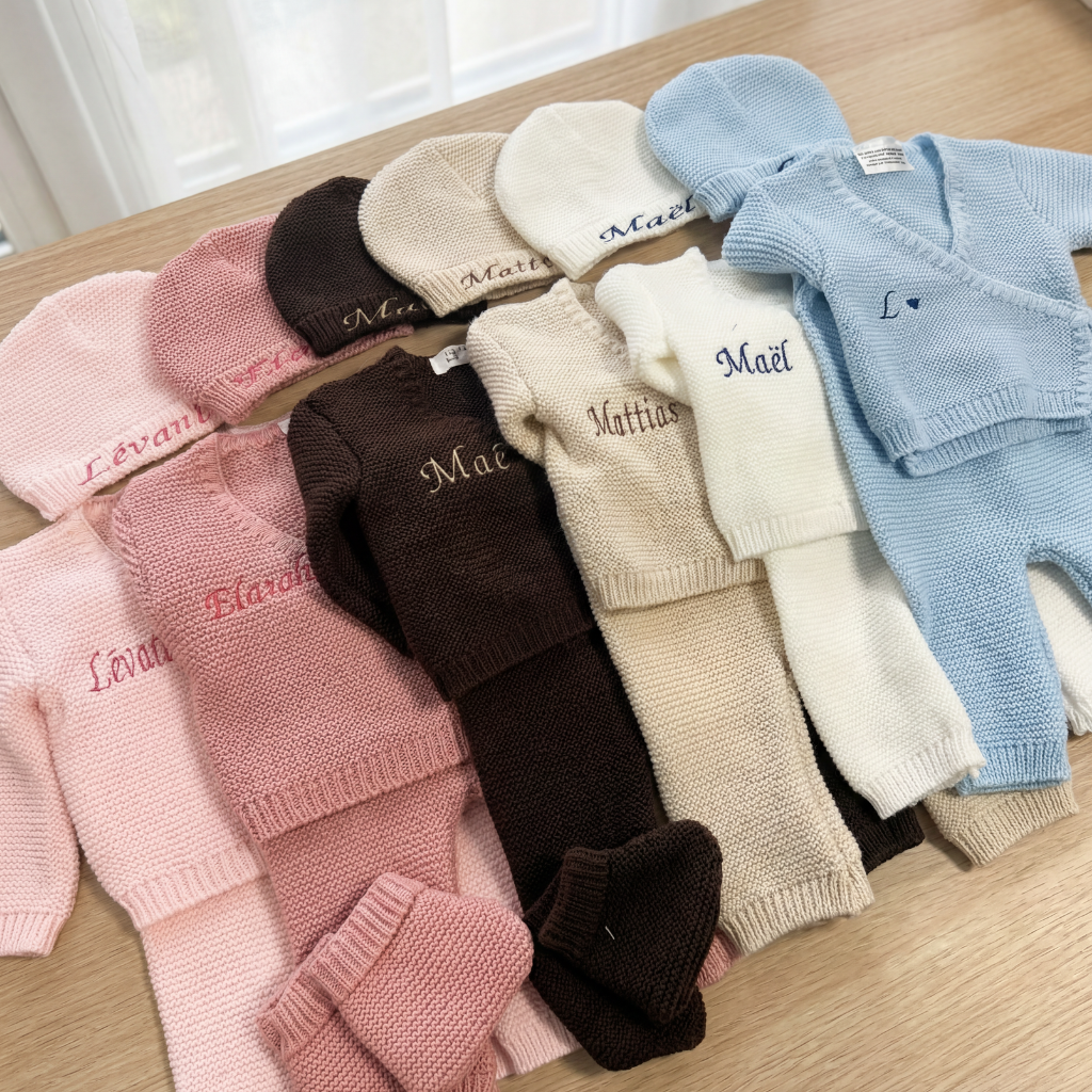 Besticktes Strick-Set