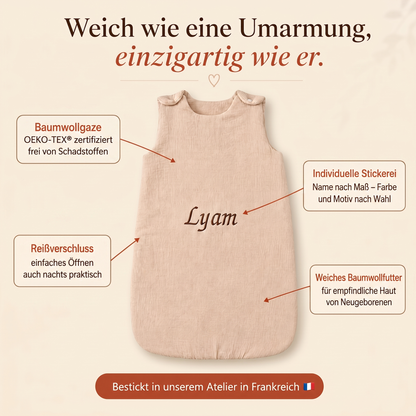 Bestickter Babyschlafsack